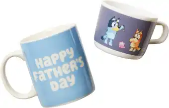 BIG W Bluey 2-piece dad + me mug set offer