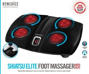 Homedics shiatsu elite foot massager with heat