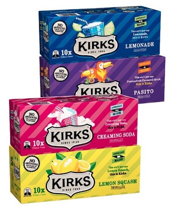 BIG W Kirks 10-pack can varieties 375ml offer