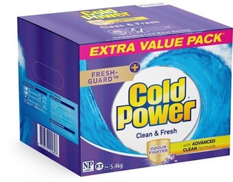 BIG W Cold power laundry powder 5.4kg offer