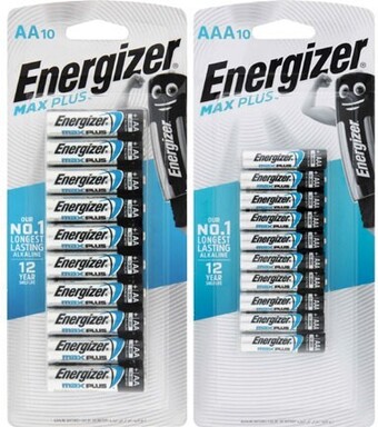 BIG W Energizer 10-pack max plus aa or aaa batteries offer