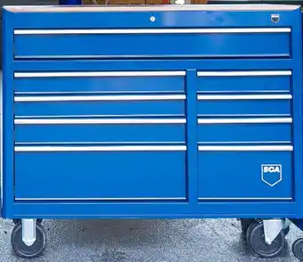SuperCheap Auto Sca 42” tool cabinet 9 drawer offer