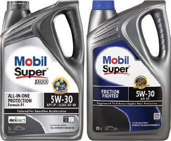 These mobil super 5l super engine oils