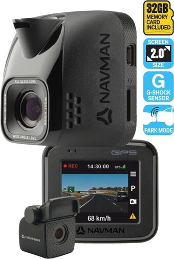 SuperCheap Auto Navman 1080p fhd front & rear dash cam^ offer