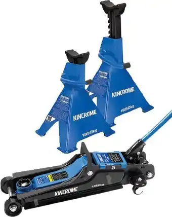 SuperCheap Auto Kincrome 1850kg trolley jack & stands combo offer