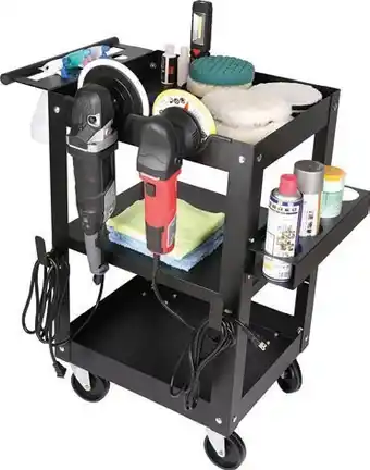 SuperCheap Auto Sca detailing trolley with adjustable shelf^ offer