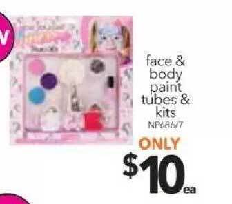 Face & body paint tubes & kits