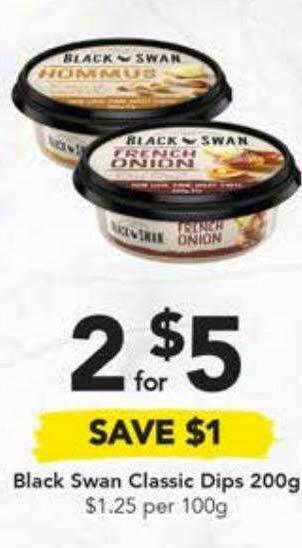 Drakes Black swan classic dips 200g offer