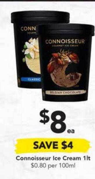 Drakes Connoisseur ice cream 1lt offer