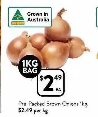 Foodworks Pre-paked brown onions offer