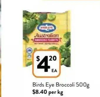 Foodworks Birds eye broccoli offer