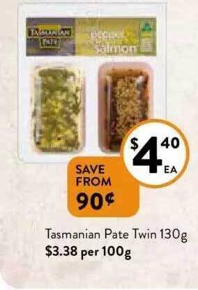 Foodworks Tasmanian pate twin offer