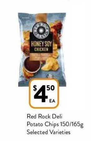 Foodworks Red rock deli potato chips offer