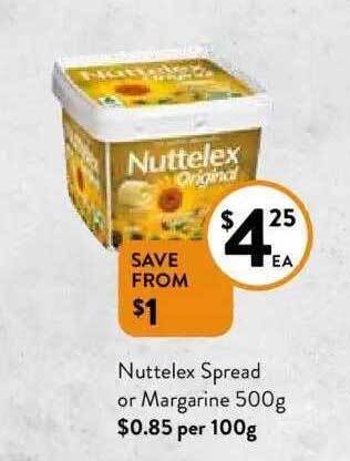 Foodworks Nuttelex spread or margarine offer