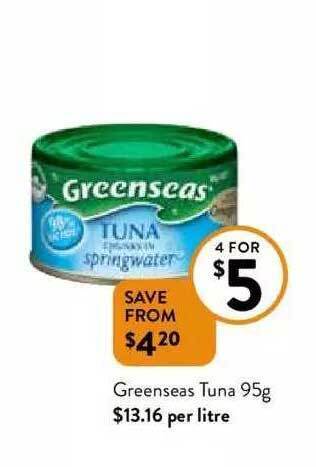 Foodworks Greenseas tuna offer