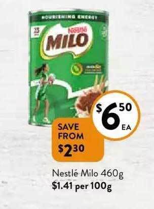 Foodworks Nestlé milo offer