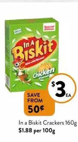 Foodworks In a biskit crackers offer