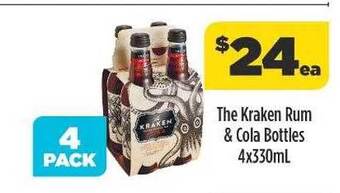 Liquorland The kraken rum & cola bottles offer