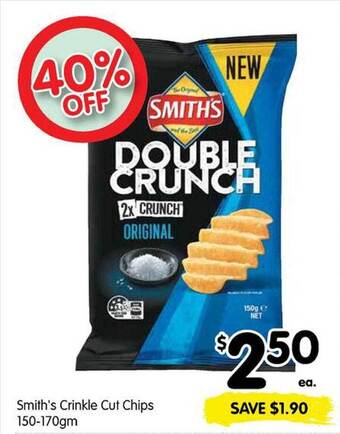 Spar Smith's crinkle cut chips offer