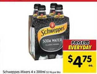 Spar Schweppes mixers offer