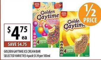 Supabarn Golden gaytime ice cream bar offer