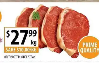 Supabarn Beef porterhouse steak offer