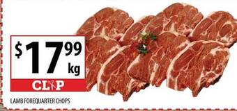 Supabarn Lamb forequarter chops offer