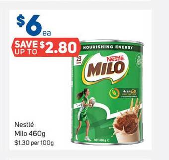 Foodland Nestlé milo 460g offer