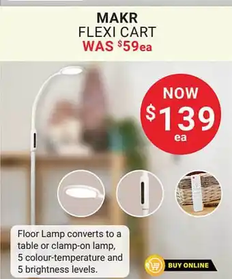 Lincraft Makr flexi cart offer