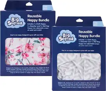 BIG W Big Softies Reusable Nappy Bundle offer