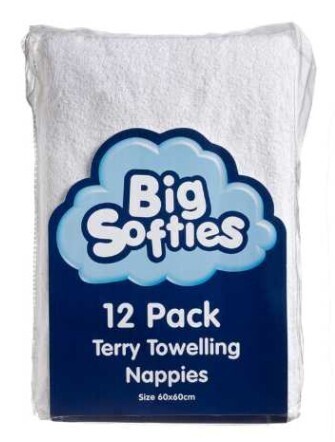 BIG W Big Softies 12-Pack Terry Towelling Nappies offer