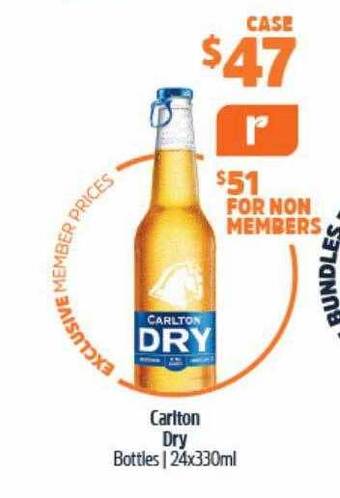 BWS Carlton dry offer