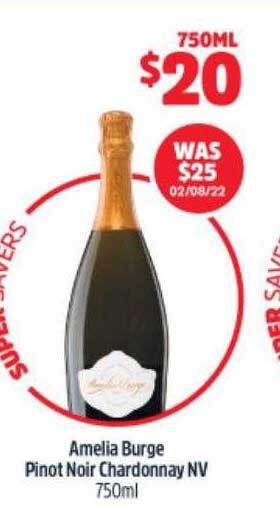 Amelia burge pinot noir chardonnay nv