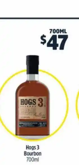 Hogs 3 bourbon