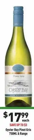Oyster bay pinto gris & range
