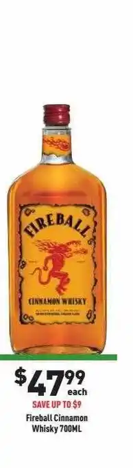 Liquor Legends Firebal cinnamon whisky offer