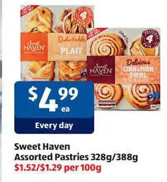 ALDI Sweet haven assorted pastries offer