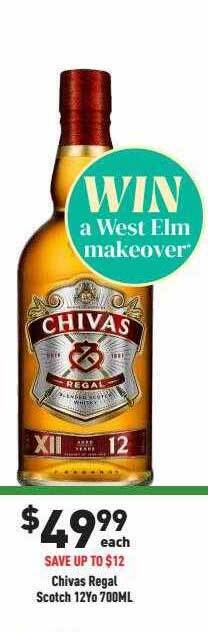 Chivas regal scotch 12yo