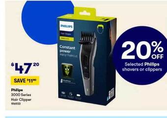 BIG W Philips 3000 series hair clipper offer