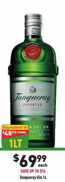 Liquor Legends Tanqueray gin offer