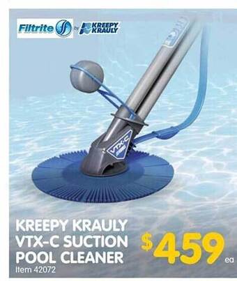 Clark Rubber Kreepy krauly vtx-c suction pool cleaner offer