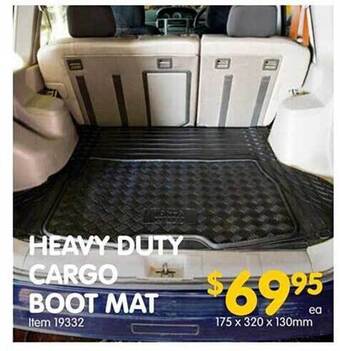 Clark Rubber Heavy duty cargo boot mat offer