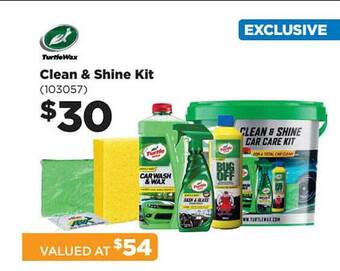Repco Turtle wax clean & shine kit offer