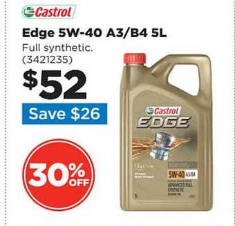 Repco Castrol edge 5w-40 a3-b4 5l offer