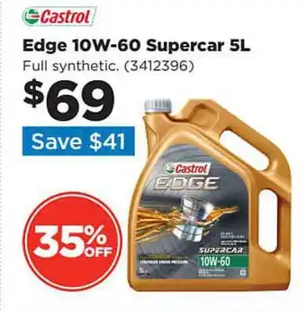 Repco Castrol edge 10w-60 supercar 5l offer