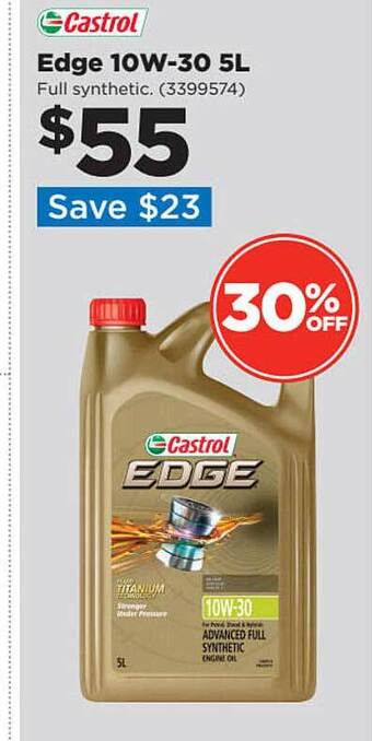 Repco Castrol edge 10w-30 5l offer