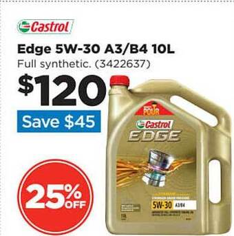 Repco Castrol edge 5w-30 a3-b4 10l offer