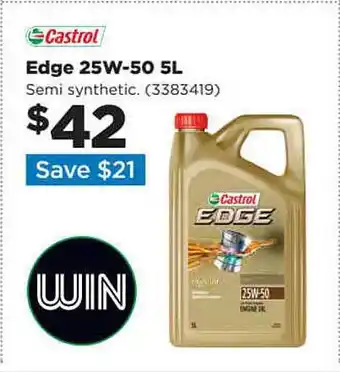 Repco Castrol edge 25w-50 5l offer