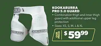 Sportspower Kookaburra pro 5.0 guard offer