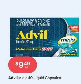 Discount Drug Stores Advil minis 40 liquid capsules offer